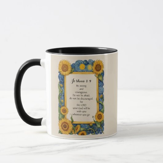 Joshua 1:9 Bibelverse Art Tasse (Links)