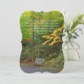 Joshua 1:9 Bibelverse Christliche Schrift Einladung (Stehend Vorderseite)