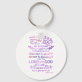 Joshua 1:9 Bible Scripture Verse Keychain Schlüsselanhänger
