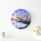 Joshua 1:9:Christliches Gebet des Glaubens Große Wanduhr (Zuhause)