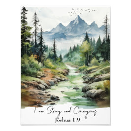 Joshua 1:9 Christliches Kinderzimmer Kunst, Holz Fotodruck