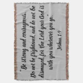 Joshua-1:9, das Bibel-Vers-Druck inspiriert Decke (Vorderseite Vertikal)