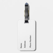 Joshua 1:9 Der Herr, dein Gott, ist bei dir.. Gepäckanhänger (Rückseite vertikal)