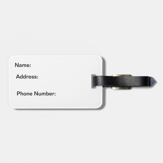 Joshua 1:9 Der Herr, dein Gott, ist bei dir.. Gepäckanhänger (Rückseite horizontal)