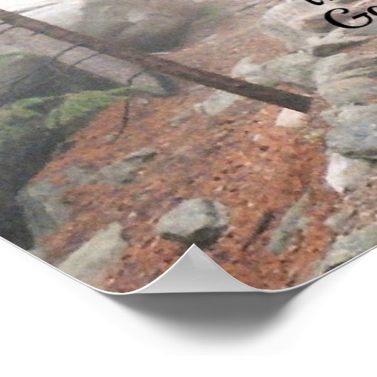 Joshua 1:9 Der Herr, dein Gott, ist bei dir.. Poster (Ecke)