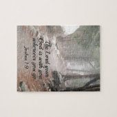 Joshua 1:9 Der Herr, dein Gott, ist bei dir.. Puzzle (Horizontal)