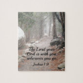 Joshua 1:9 Der Herr, dein Gott, ist bei dir.. Puzzle (Vertikal)