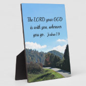 Joshua 1:9 Der Herr, euer Gott, ist bei euch Fotoplatte (Seite)