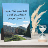 Joshua 1:9 Der Herr, euer Gott, ist bei euch Fotoplatte (Seite)