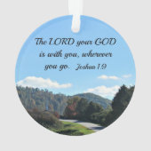 Joshua 1:9 Der Herr, euer Gott, ist bei euch Ornament (Rückseite)