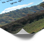 Joshua 1:9 Der Herr, euer Gott, ist bei euch Poster (Ecke)