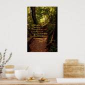 Joshua 1:9 Fürchte dich nicht Poster (Küche)