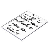 Joshua 1-9 Gott ist bei dir, wo immer du hingehst Notizblock (Linke Seite)