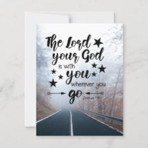 Joshua 1:9 Gott ist mit dir, wohin du auch fliegst