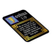 Joshua 1:9 Illuminiertes Bibelangebot Magnet (Rechte Seite)