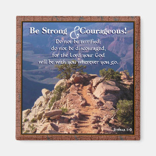 Joshua-1:9 ist starker Schrifts-Magnet Magnet