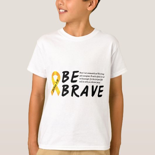 Joshua-1:9 ist tapfer T-Shirt (Vorderseite)