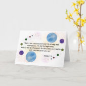 Joshua 1:9 karte (Gelbe Blume)