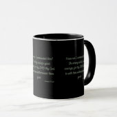 Joshua 1:9 KJV Bible Scripture Zwei-Tone-Tasse Tasse (VorderseiteRechts)