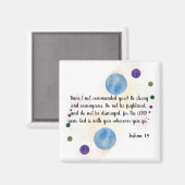 Joshua 1:9 magnet (Vorderseite/Rückseite)