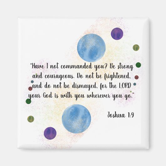 Joshua 1:9 magnet (Vorne)