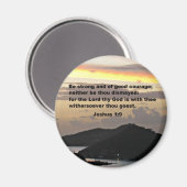 Joshua 1:9 magnet (Vorderseite/Rückseite)