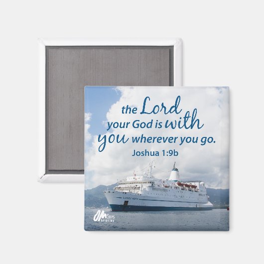 Joshua 1:9 Magnet (Vorderseite/Rückseite)