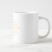Joshua 1:9 Mandala Blume Jumbo Tasse (Rechts)