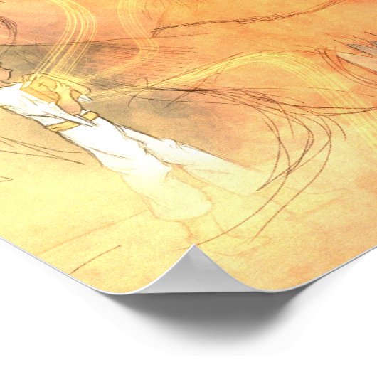 Joshua 1:9 poster (Ecke)