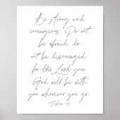 Joshua 1:9 poster (Vorne)