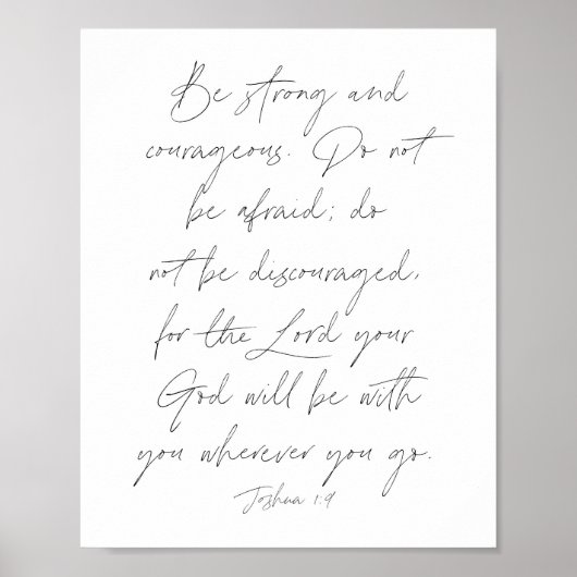 Joshua 1:9 poster (Vorne)