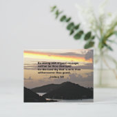 Joshua 1:9 postkarte (Stehend Vorderseite)