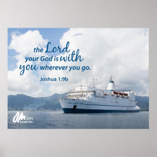 Joshua 1:9 Print Poster