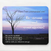 Joshua-1:9 Schrift Mousepad (Vorne)