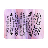 Joshua 1 9 Sei stark Bibelbibliotheken Verse Magnet (Horizontal)