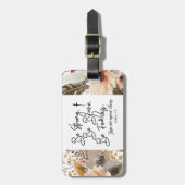 Joshua 1 9 sei stark, sei tapfer Bibelverse Gepäckanhänger (Vorderseite vertikal)