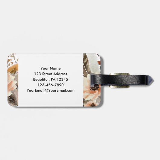 Joshua 1 9 sei stark, sei tapfer Bibelverse Gepäckanhänger (Rückseite horizontal)