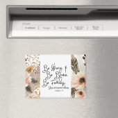 Joshua 1 9 sei stark, sei tapfer Bibelverse Magnet (In Situ (Geschirrspüler))