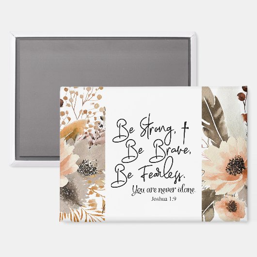 Joshua 1 9 sei stark, sei tapfer Bibelverse Magnet (Vorderseite/Rückseite)