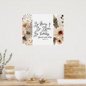 Joshua 1 9 sei stark, sei tapfer Bibelverse Poster (Küche)