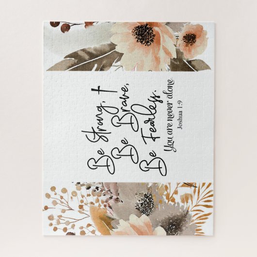 Joshua 1 9 sei stark, sei tapfer Bibelverse Puzzle (Vertikal)