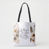 Joshua 1 9 sei stark, sei tapfer Bibelverse Tasche (Vorderseite)