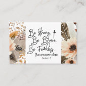 Joshua 1 9 sei stark, sei tapfer Bibelverse Visitenkarte (Vorderseite)