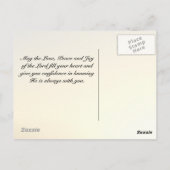 Joshua 1:9 Sei stark und mutig, Bibel Postkarte (Rückseite)