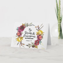 Joshua 1:9 Sei stark und mutig blumenkranz 
