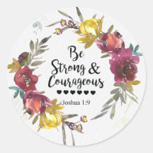 Joshua 1:9 Sei stark und mutig blumenkranz
