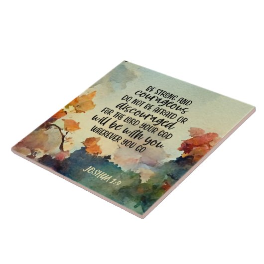 Joshua 1:9 Sei stark und mutig Fliese (Seite)