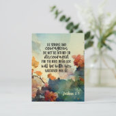 Joshua 1:9 Sei stark und mutig in der Bibel (Stehend Vorderseite)