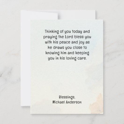 Joshua 1:9 Sei stark und mutig in der Bibel (Rückseite)