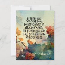 Joshua 1:9 Sei stark und mutig in der Bibel
